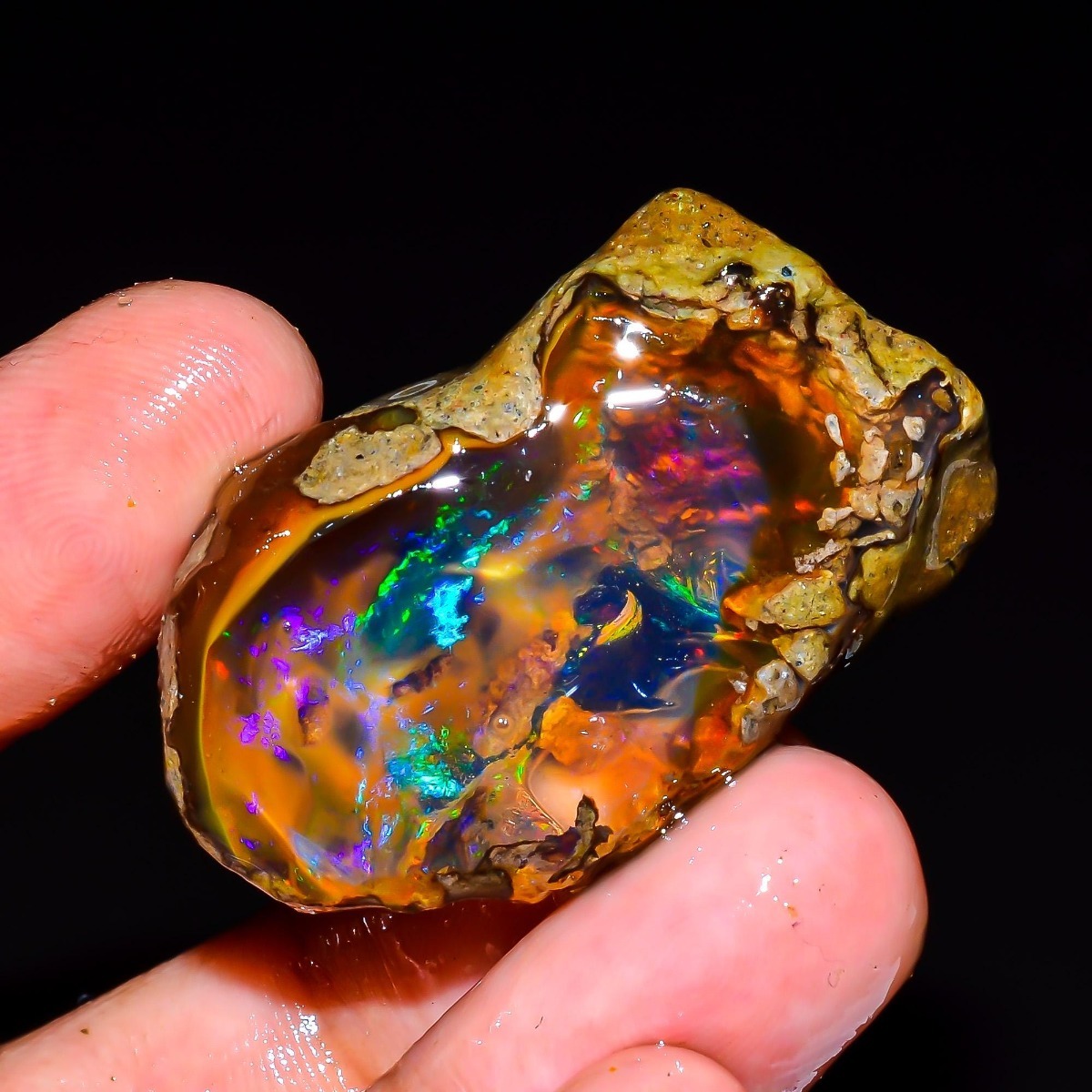 Jewelry Making Raw Materials - Naturalny Etiopski Opal Surowy 25-80CT Kamień