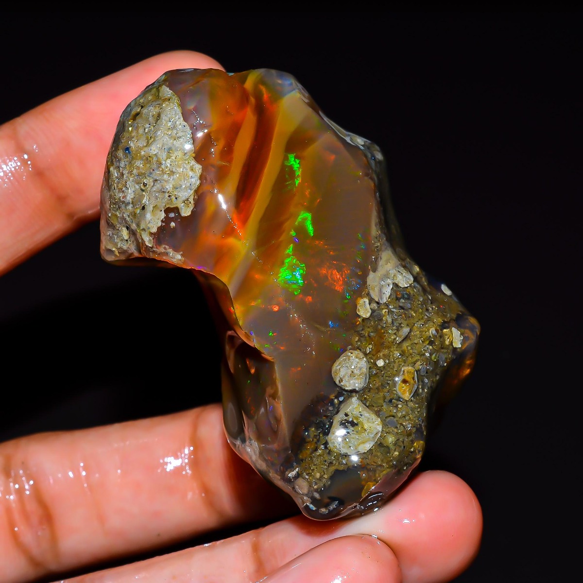 Jewelry Making Raw Materials - Naturalny etiopski opal surowy 25-80CT, surowy