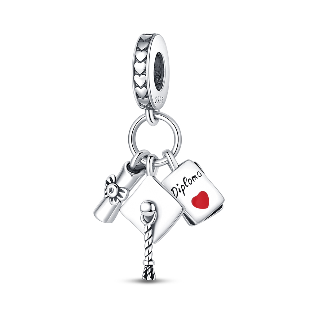 Jewelry Making Diploma - Zawieszki Czapka Absolwenta Dyplom Koraliki Pasujące