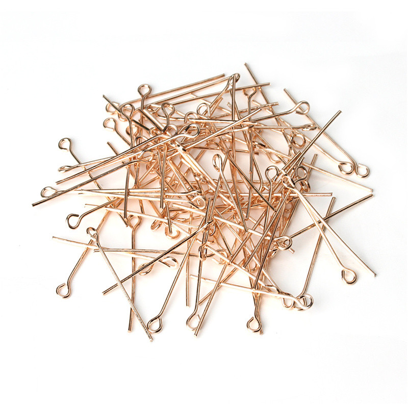 Jewelry Making Jig - 200szt/lot 50mm Rose Gold Color Head