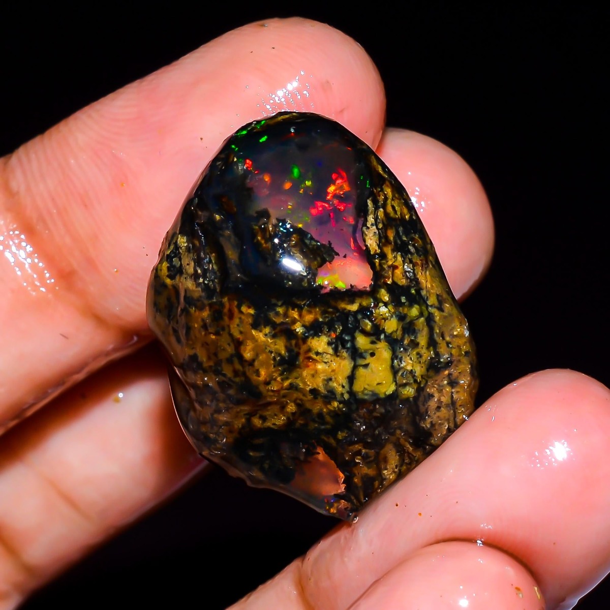 Jewelry Making Raw Materials - Naturalny etiopski opal Welo, surowy, 25-80CT,
