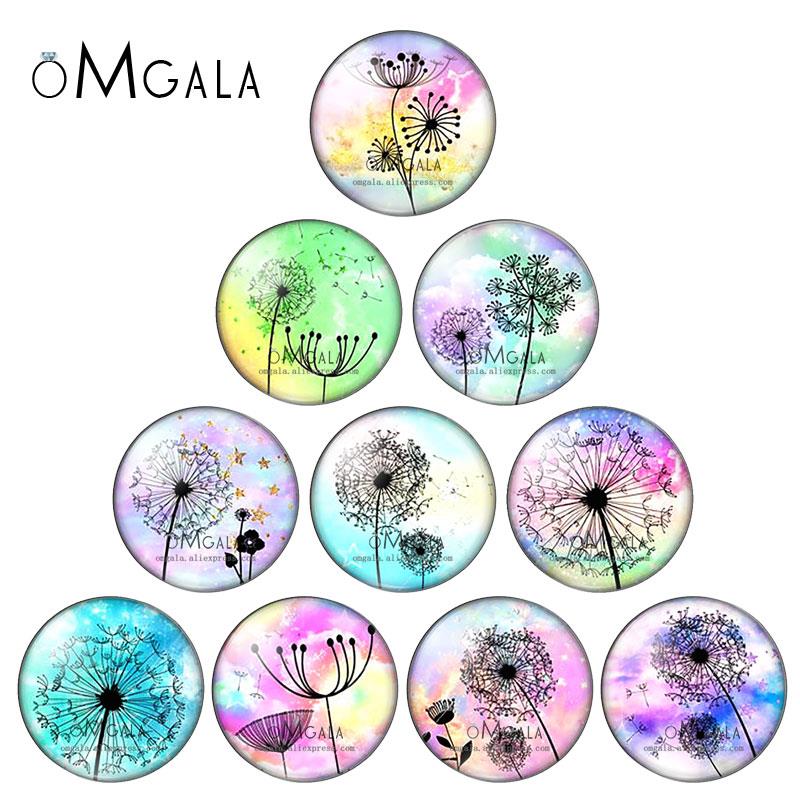 Jewelry Making Drawing - Moda dmuchawiec rysunki artystyczne 10mm/12mm/14mm/16mm/18mm/20mm/25mm okrągłe