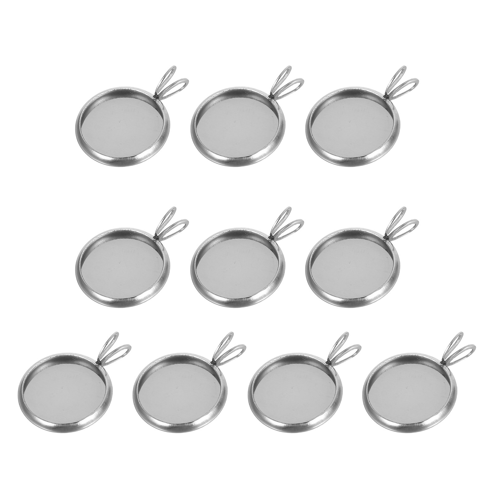 Making Custom Jewelry - 10 szt. okrągłych bazy do zawieszek