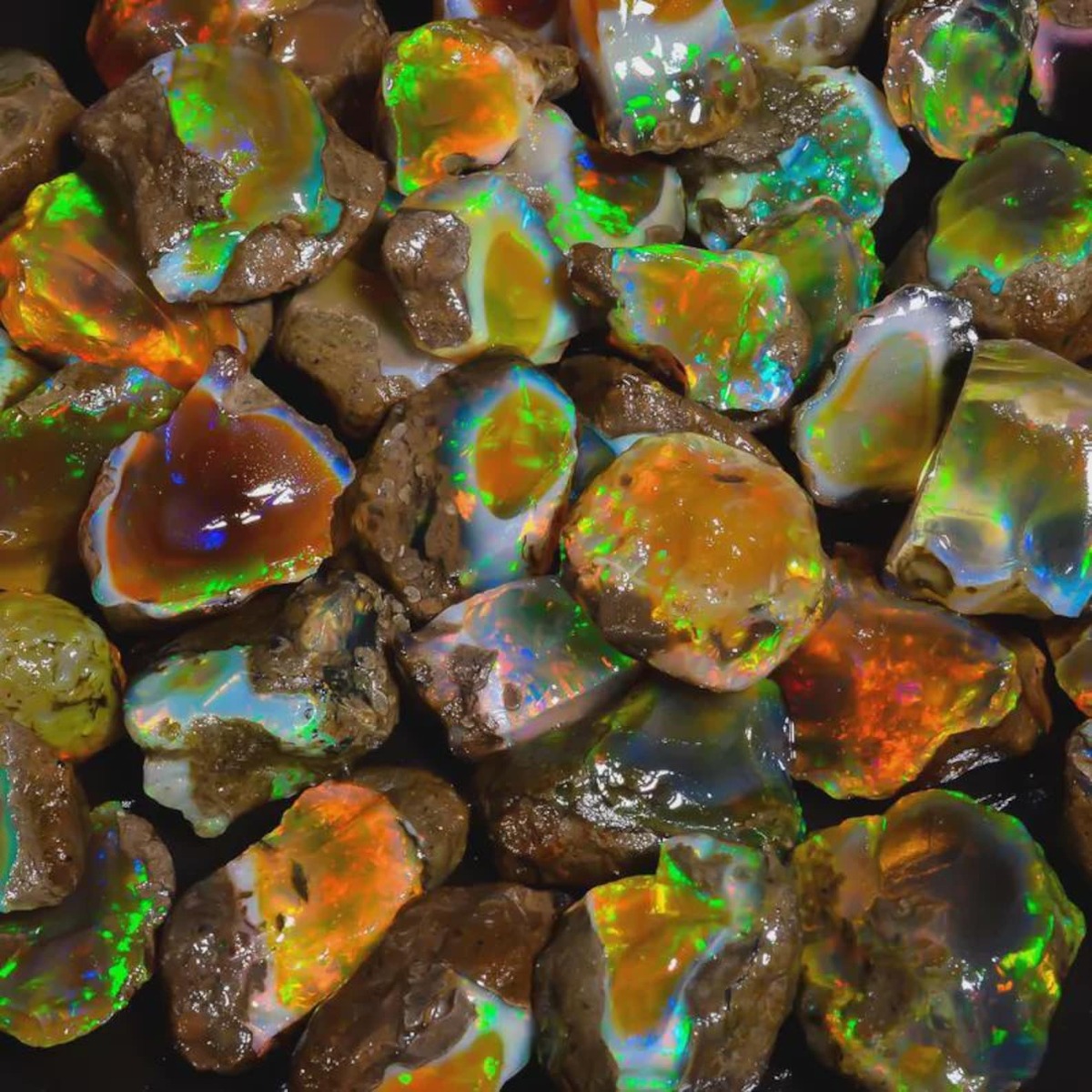 Jewelry Making Raw Materials - 25-80CT Autentyczny Etiopski Opal Welo Surowy