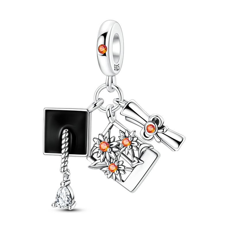 Jewelry Making Diploma - Zestaw zawieszek Grad Set Charms, srebro