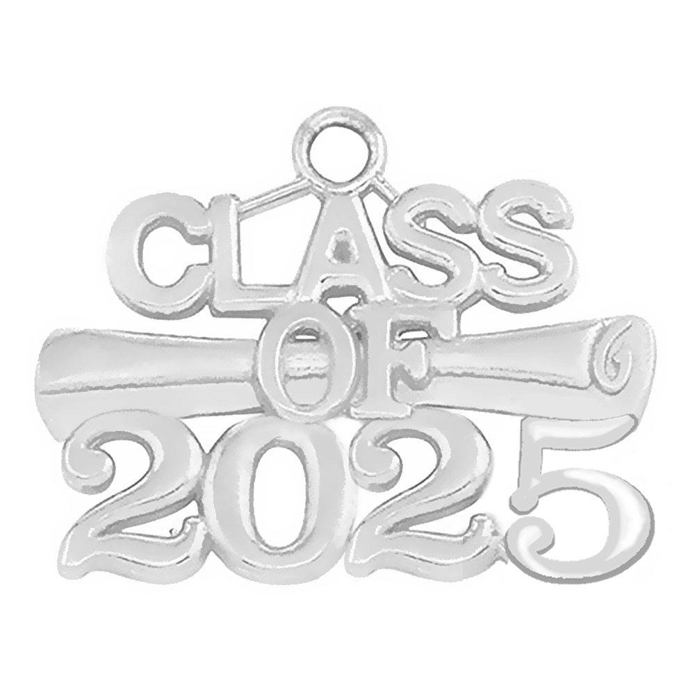 Jewelry Making Diploma - Metalowy dyplom absolwenta klasy 2025 Charms