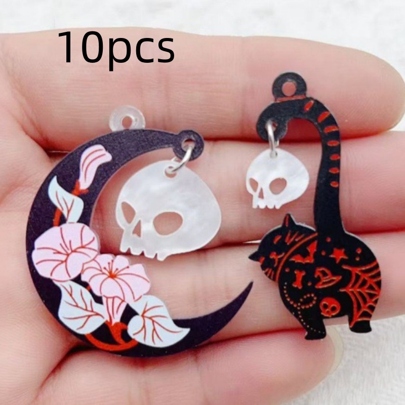10 szt. Halloweenowe akrylowe  – Jewelry Making Earrings recenzja i cena