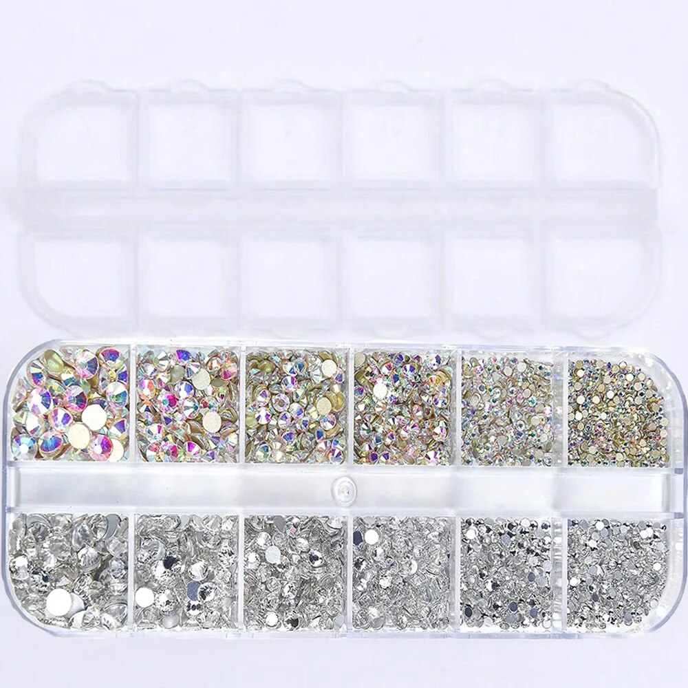Nail Art Rhinestone 12Grids Bo – Crystal Bead Mix recenzja i cena