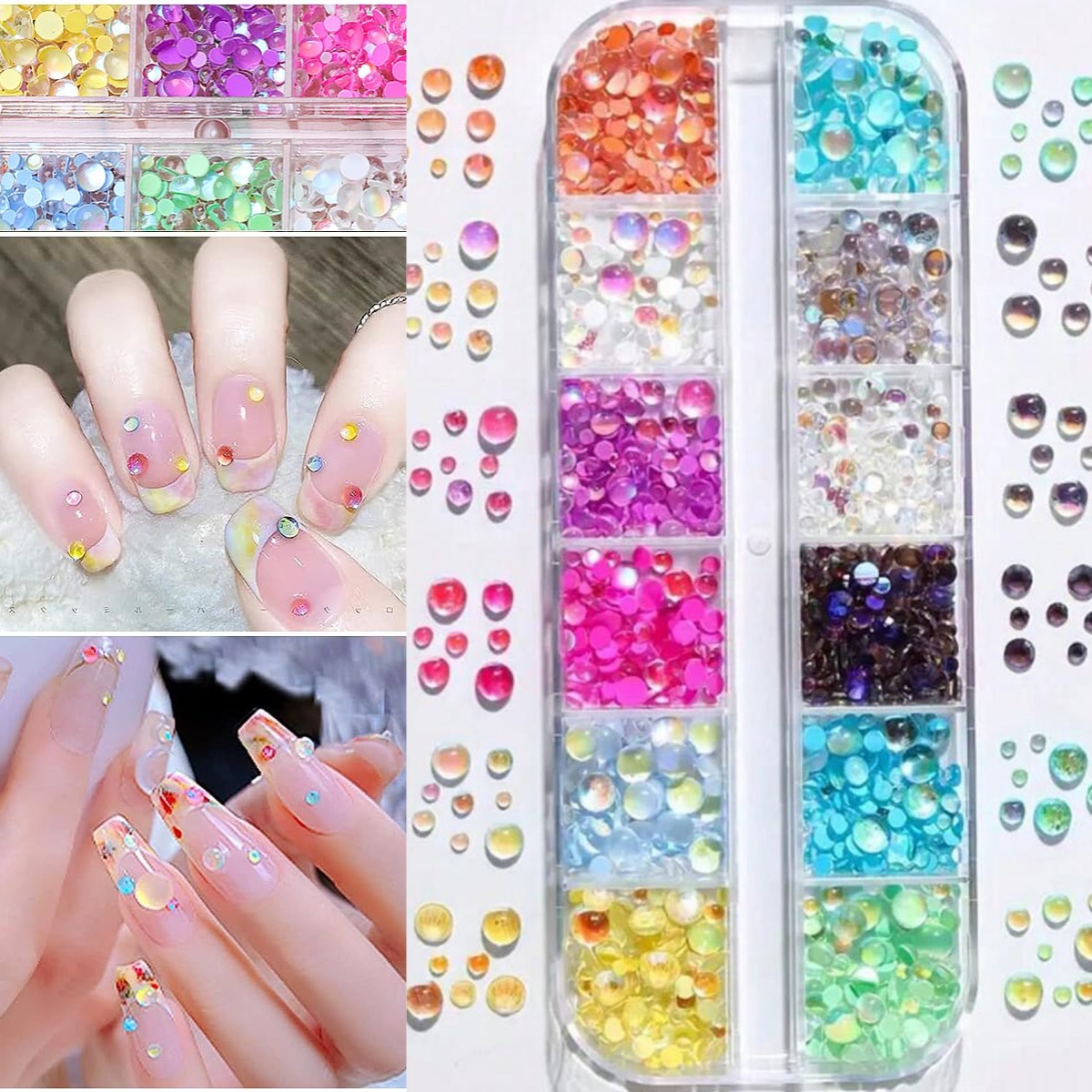 1 Pudełko Koralików do Paznokc – Crystal Bead Mix recenzja i cena