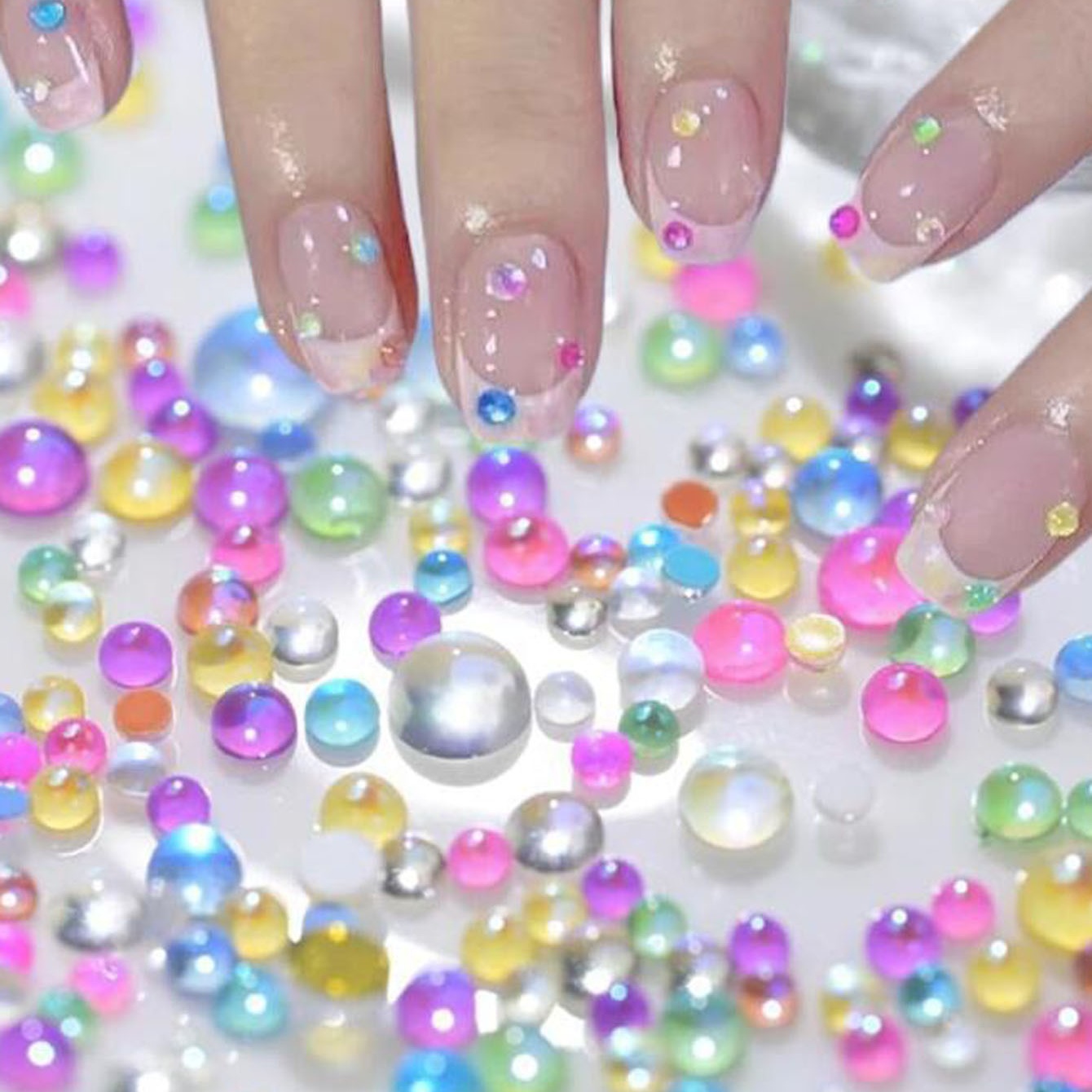 1 Pudełko Koralików do Paznokc – Crystal Bead Mix recenzja i cena