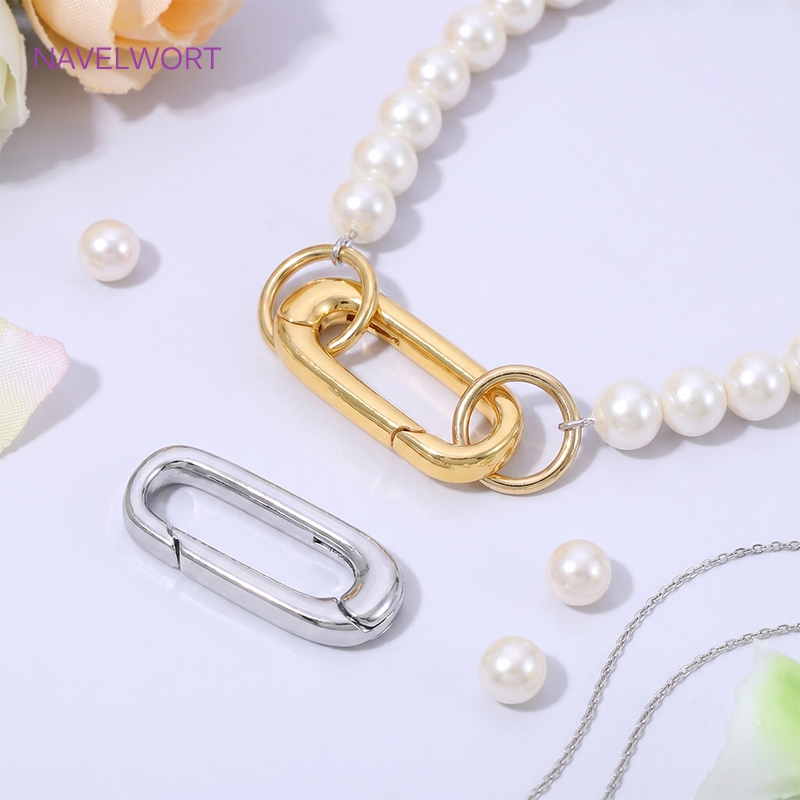 1/2/4 szt. Złote (18K) owalne  – Jewelry Making Supplies recenzja i cena