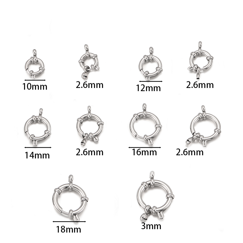 2 szt. Okrągłe sprężynowe zapi – Jewelry Making Name recenzja i cena